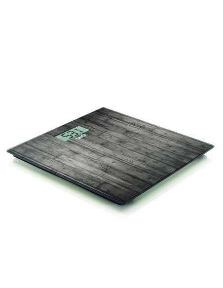 LAICA PS1065N BILANCIA PERSONA KG  180 VETRO FINTO LEGNO SCURO