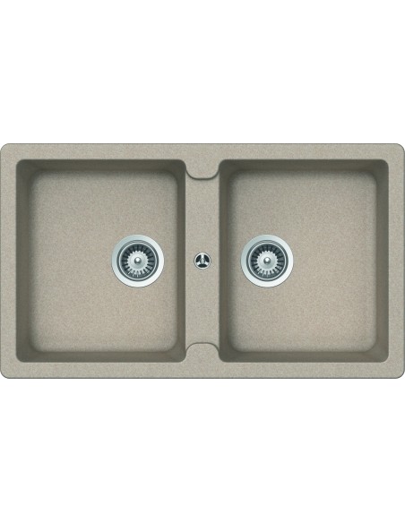 GLEMGAS LS286S LAVELLO 86X50 2V SABBIA