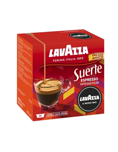 CAPSULE CAFFE': vendita online LAVAZZA 8890 SUERTE 36 CAPSULE   COMP. A MODO MIO in offerta