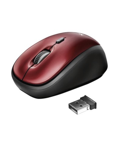 TRUST 19522 YVI WIRELESS MOUSE ROSSO