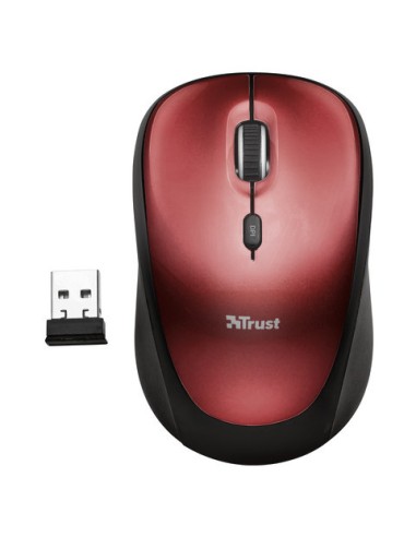 TRUST 19522 YVI WIRELESS MOUSE ROSSO
