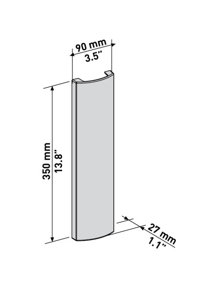 MELICONI CANALINA WIRE COVER DOUBLE 35CM NERA