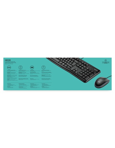 LOGITECH MK120 DESKTOP TASTIERA E MOUSE FILO