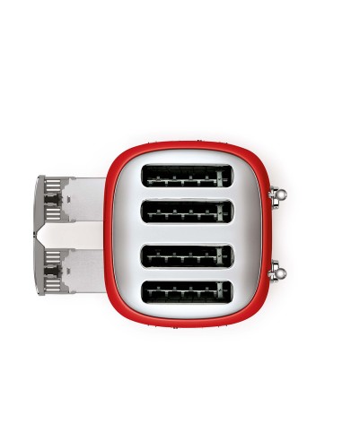 TOSTAPANE: vendita online SMEG TSF03RDEU TOSTAPANE 4 FETTE ROSSO in offerta