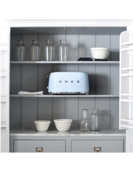 SMEG TSF02PBEU TOSTAPANE 4 FETTE AZZURRO 1500W
