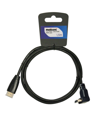 MELICONI CAVO HDMI 1,5MT PLUG 90 VERTICALE 4K 24HZ