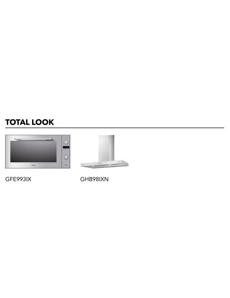 GLEMGAS GT955HIX P. COTT. 90CM INOX 4F 1TC