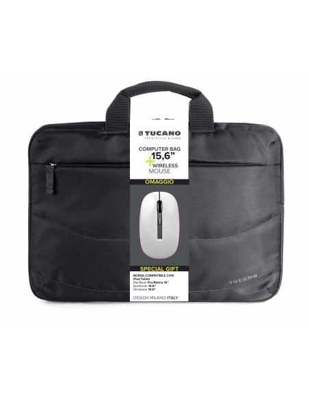 TUCANO BU-BIDEA-WM KIT BORSA 15,6"  + MOUSE WIRELESS NERO