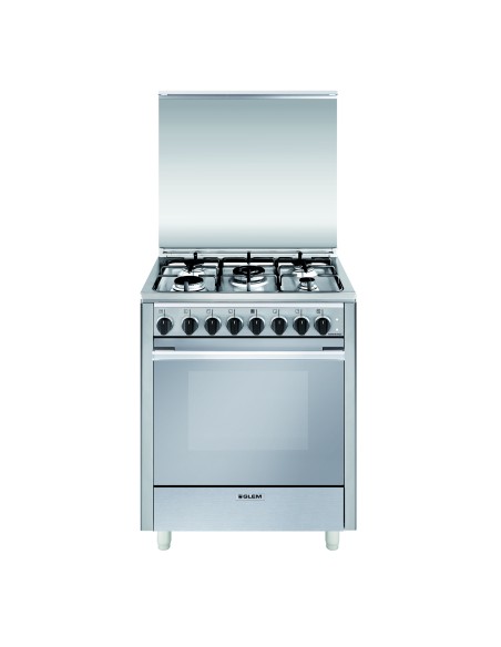 GLEM_GAS U765MI6 CUCINA 70X60 CL.A 5F F.E. INOX