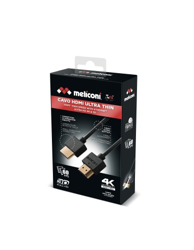 MELICONI CAVO HDMI 2MT ULTRA 4K 60FPS