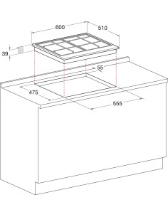 HOTPOINT_ARISTON PCN642TIX/HAR P.COTT. TRIPLA CORONA INOX 60CM 2