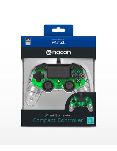 NACON PS4 COMPACT JOYPAD WIRED RETROILLGREEN
