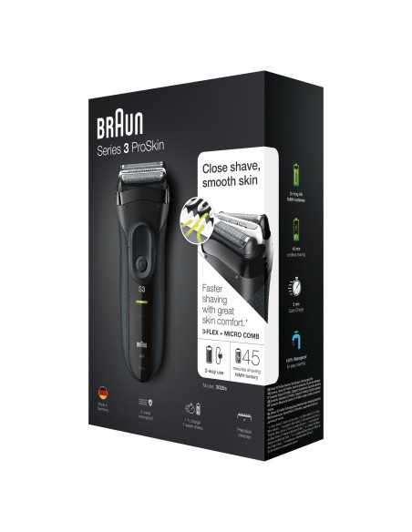 BRAUN SERIES 3-3020 RASOIO RETE/RICARICABILE