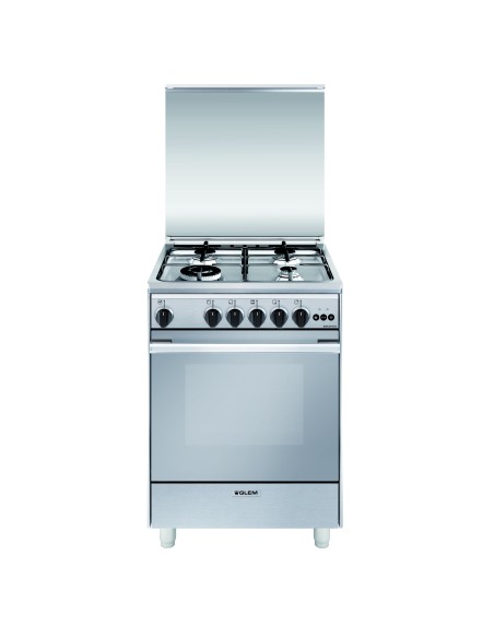 GLEM_GAS U664VI CUCINA 60X60 INOX CL.A F.GAS VENT.
