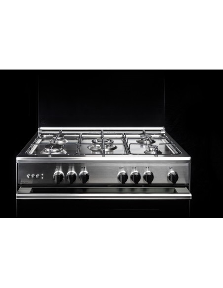 GLEM_GAS U664VI CUCINA 60X60 INOX CL.A F.GAS VENT.