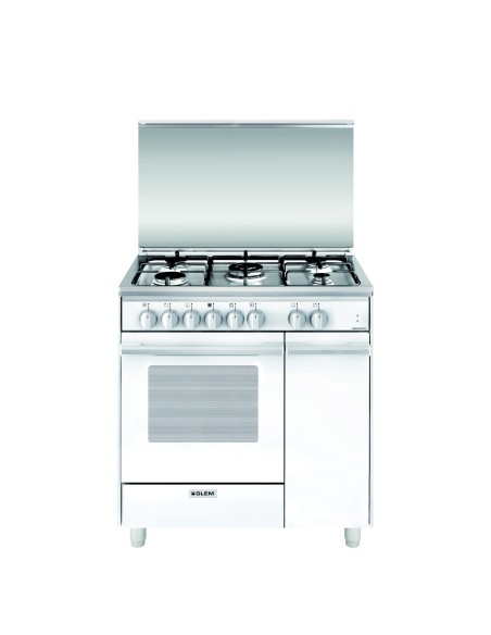GLEMGAS UQ855MX6 CUCINA 80X50 BIANCA F.MULT.CL.A