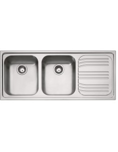 LAVELLI: vendita online FRANKE RRX621 LAVELLO 116X50 2VSX+ GOCC.DX INOX SATIN. BORDO SLIM in offerta
