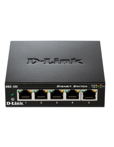 DLINK DGS-105 SWITCH 5PORTE 10-100-1000
