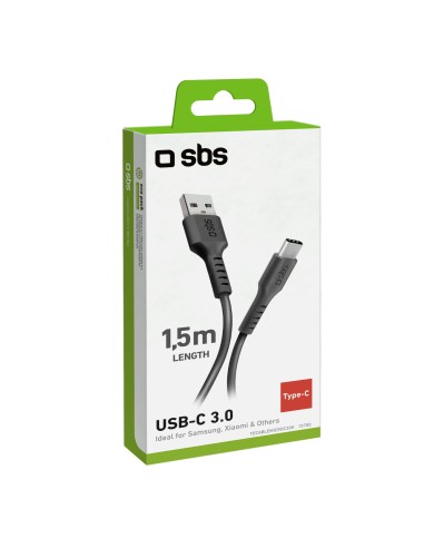 SBS TECABLEMICROC30K CAVO TYPE-C/USB 3.0 1,5M NERO
