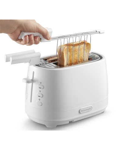 TOSTAPANE: vendita online DE LONGHI CTLAP2203.W TOSTAPANE 2 FETTE 550W BIANCO in offerta