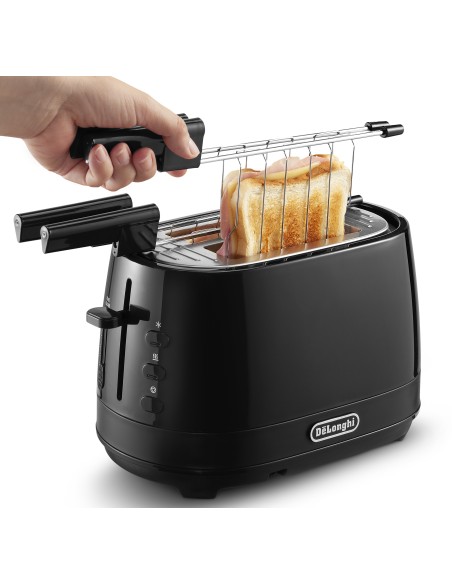DE LONGHI CTLAP2203.BK TOSTAPANE 2 FETTE 550W NERO
