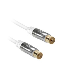 EKON 24379 CAVO ANTENNA M/F+AD. 1,8M BIANCO 2