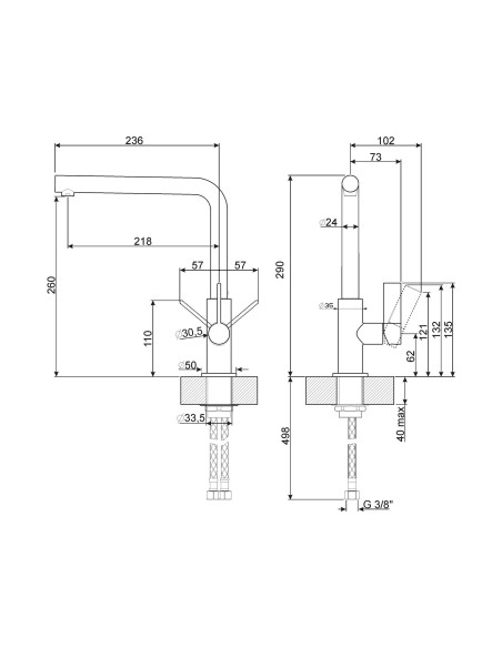 SMEG MF22CR2 MISCELATORE MONOCOMANDO CROMO