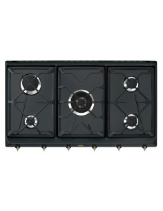 SMEG SRV896AOGH PIANO COTT.90CM ANTR. 4F GRIGLIE IN GHISA SMALTATA