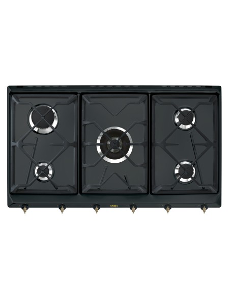SMEG SRV896AOGH PIANO COTT.90CM ANTR. 4F GRIGLIE IN GHISA SMALTATA