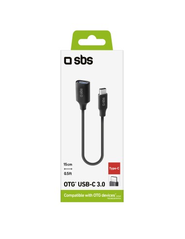 SBS TECABLEOTGTCK USB/USB-C F/M 15CM