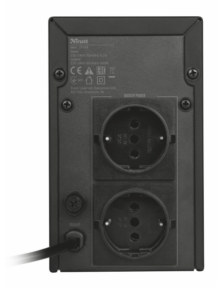 TRUST 21199 UPS 1000VA OXXTRON CON DUE PRESE STANDARD