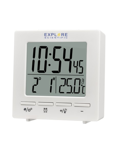 EXPLORE RDC1005 WH OROLOGIO CON CALENDARIO ALLARME TEMPERATURA BIANCO