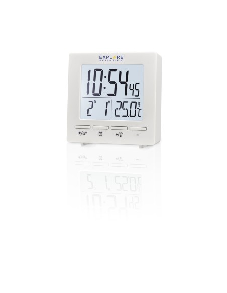 EXPLORE RDC1005 WH OROLOGIO CON CALENDARIO ALLARME TEMPERATURA BIANCO