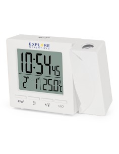 SVEGLIE: vendita online EXPLORE RDP1001 WH OROLOGIO CON PROIEZIONE ADATTATORE AC BIANCO in offerta 2