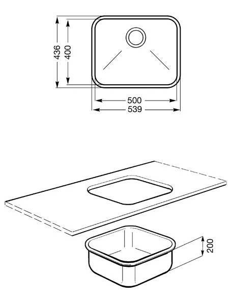 SMEG UM50 LAV. 1V ANG. 50CM   SERIE ALBA INOX SPAZZOLATO