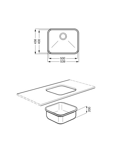 SMEG UM50 LAV. 1V ANG. 50CM   SERIE ALBA INOX SPAZZOLATO