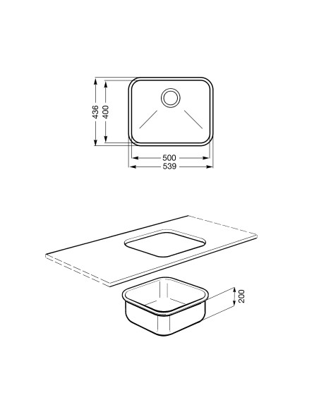 SMEG UM50 LAV. 1V ANG. 50CM   SERIE ALBA INOX SPAZZOLATO
