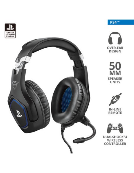 TRUST PS4 CUFFIA 23530 GXT 488 LICENZA UFFICIALE