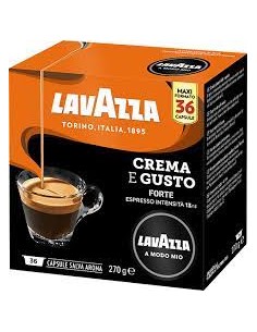 CAPSULE CAFFE': vendita online LAVAZZA 8279 AMM CREMA&GUSTO FORTE 36 CAPSULE in offerta