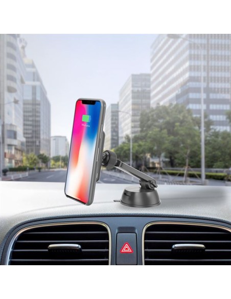 CELLY GHOSTCHARGEBK SUPPORTO AUTO WIRELESS MAGNETICO NERO