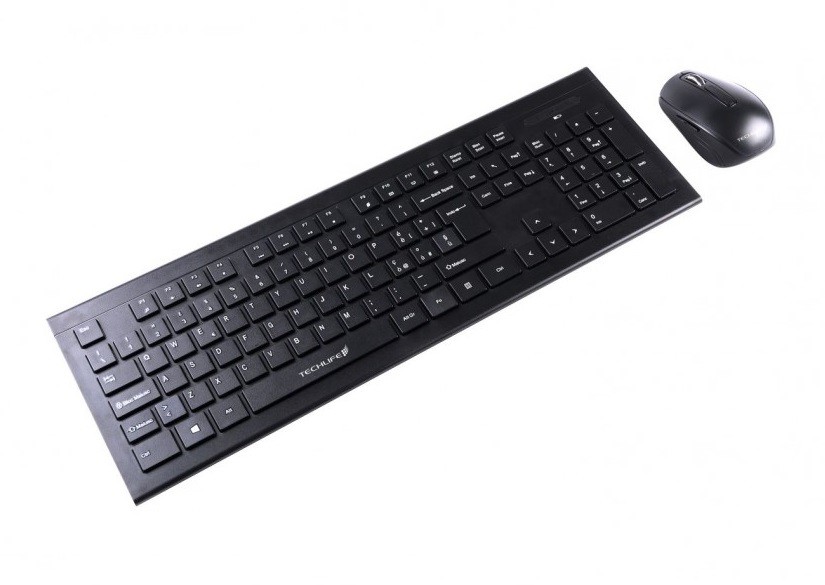 Tastiera wireless e mouse combinata con retroilluminazione, tastiera ergonomica 2,4 G full size con lettere luminose, mouse RGB ricaricabile e sottile, clic silenzioso per Windows/Mac, PC, laptop