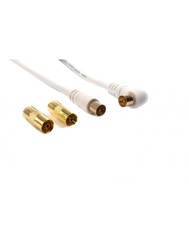 TECHLIFE TLVT0007 CAVO ANTENNA 3,0M BIANCO PREMIUM