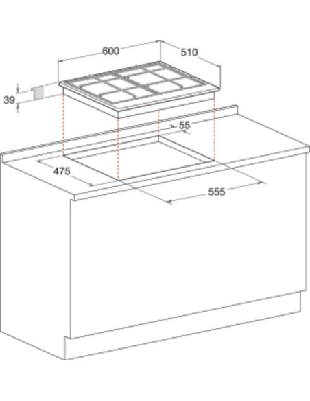 HOTPOINT_ARISTON PCN640T(AV)R/HA PIANO COTTURA 60CM AVENA