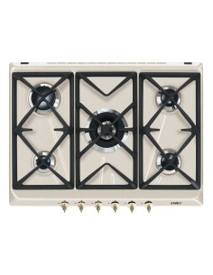 SMEG SRV876AVOGH2 PIANO COTT. 70CM AVENA GRIGLIE IN GHISA