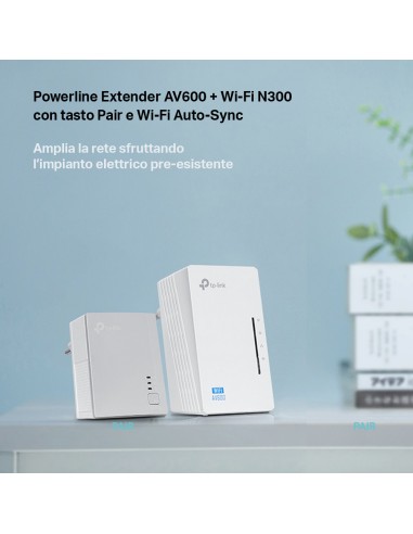 TPLINK TL-WPA4221KIT AV600 2-PORT  POWERLINE WIFI E LAN