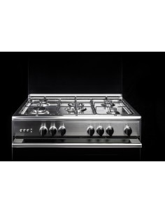 CUCINE CON FORNO A GAS: vendita online GLEMGAS UN965VI CUCINA 90X60 INOX F.GIG. GAS VENTILATO CLASSE A 1TC in offerta 2