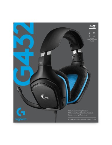 LOGITECH G432 CUFFIA GAMING 7.1    PC/CONSOLE
