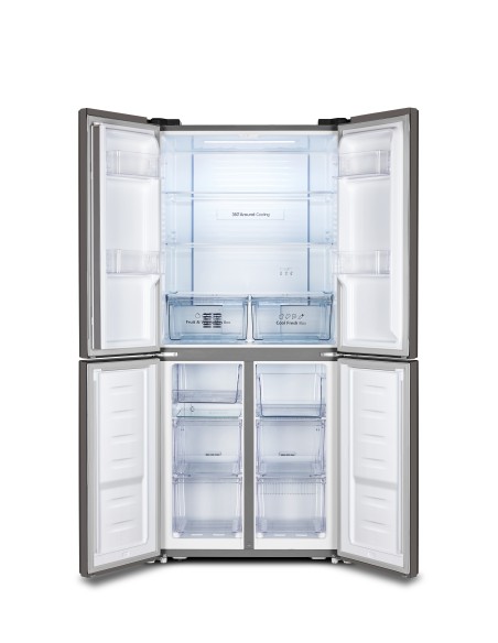 HISENSE RQ515N4AC2 FRIGO 4PORTE E  NF 400LT INOX INVERTER H181 L80