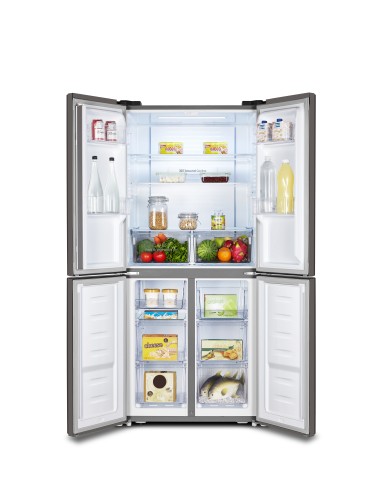 FRIGORIFERI 4 PORTE: vendita online HISENSE RQ515N4AC2 FRIGO 4PORTE E NF 400LT INOX INVERTER H181 L80 in offerta