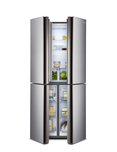 HISENSE RQ515N4AC2 FRIGO 4PORTE E  NF 400LT INOX INVERTER H181 L80